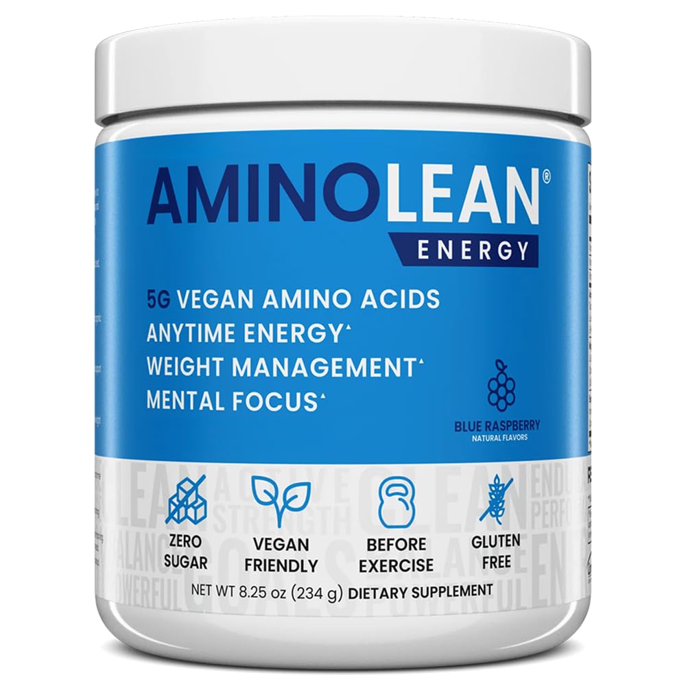 RSP Nutrition AminoLean Pre Workout Powder, 30 Servings