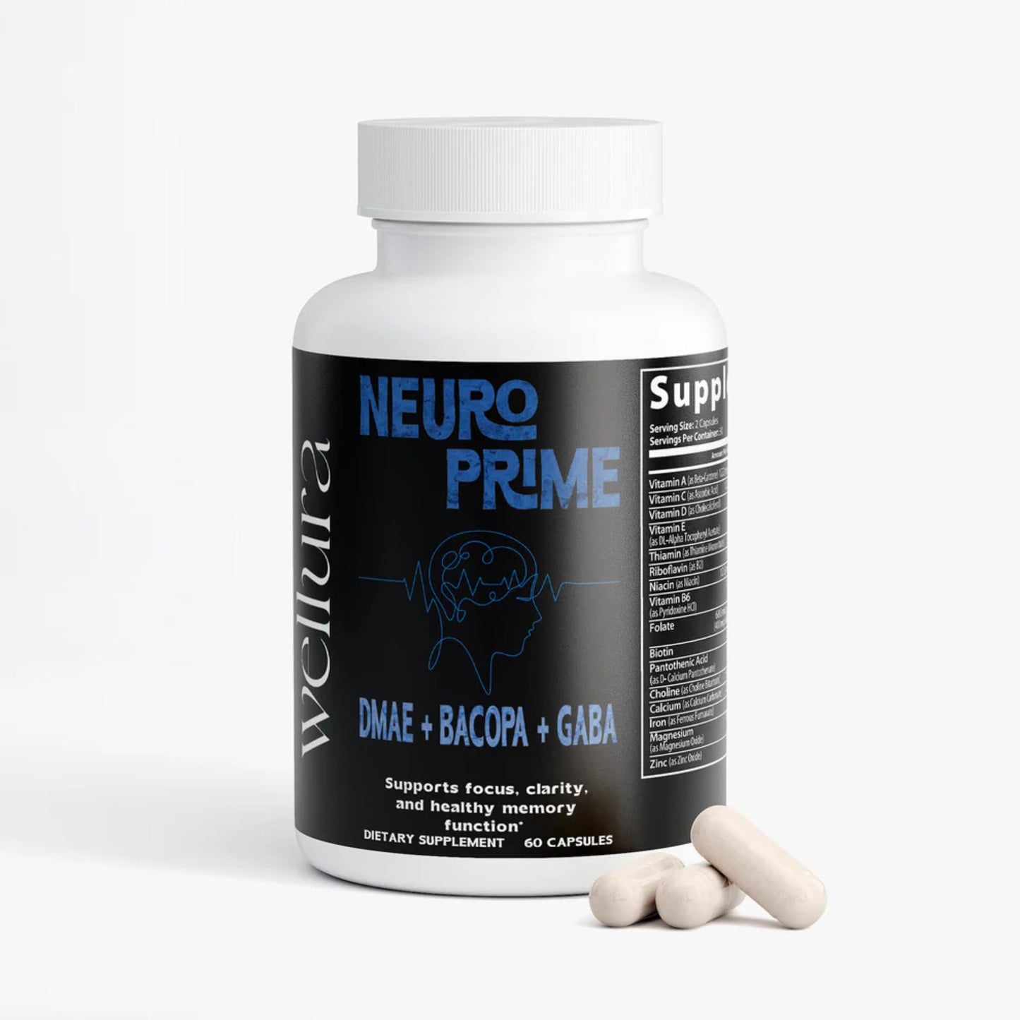 Generic NeuroPrime Focus Nootropic Supplement Capsule 60 Count
