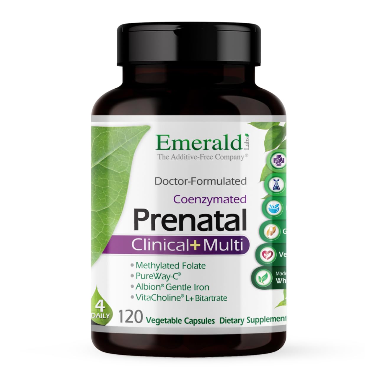 Emerald Labs Prenatal Clinical Multi, 120 Capsules