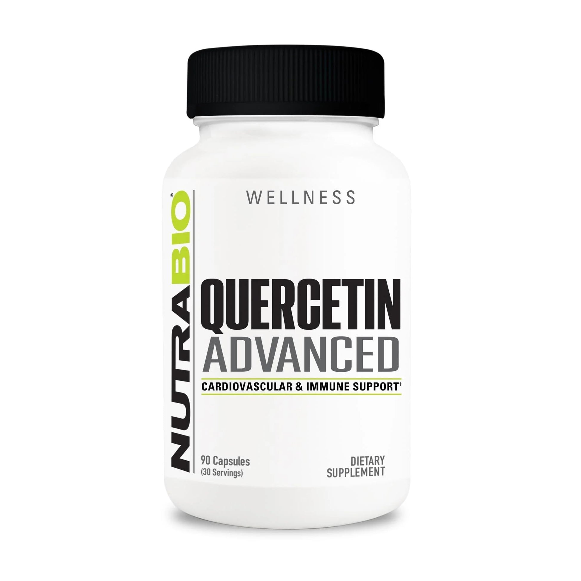 NutraBio Quercetin Advanced with Added Vitamin C and Bromelain, 90 Capsules