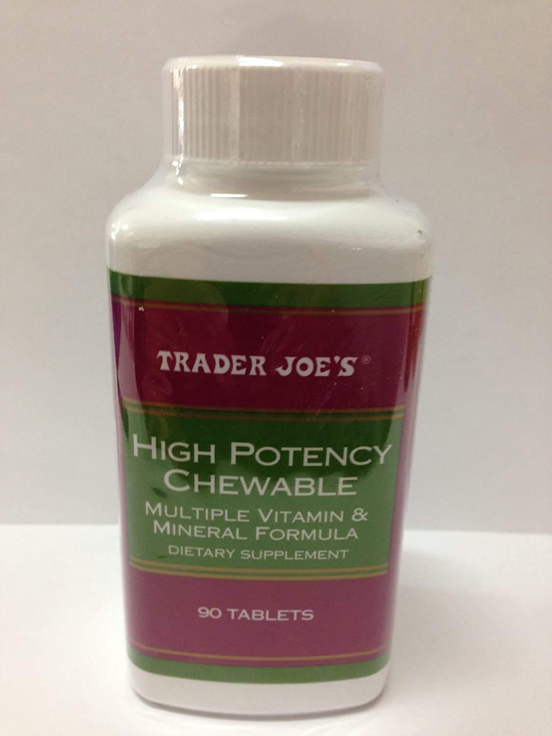 TJ's High Potency Chewable Tablet, 60 Tablets