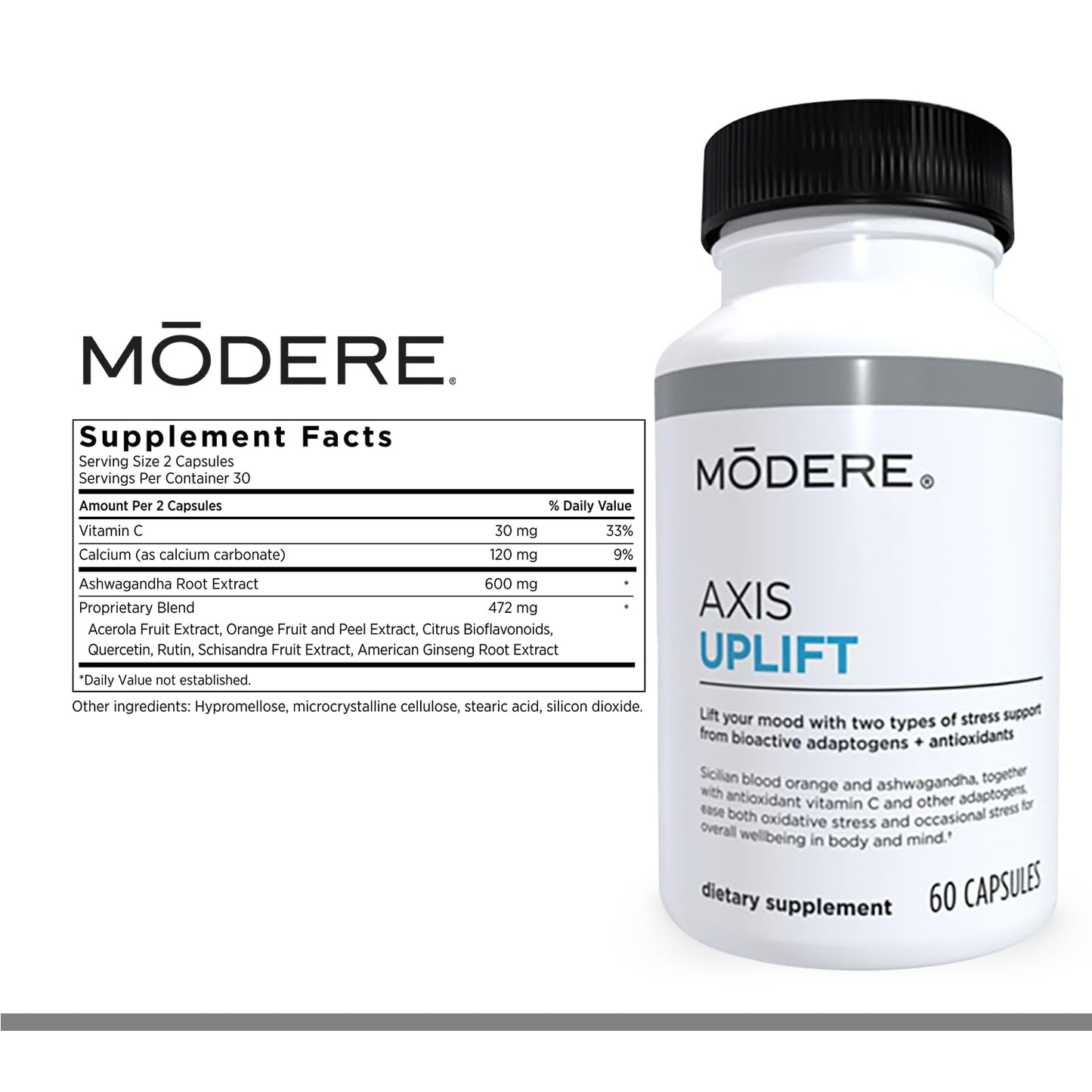 Modere Axis Uplift Wellness Capsules 60 Capsules