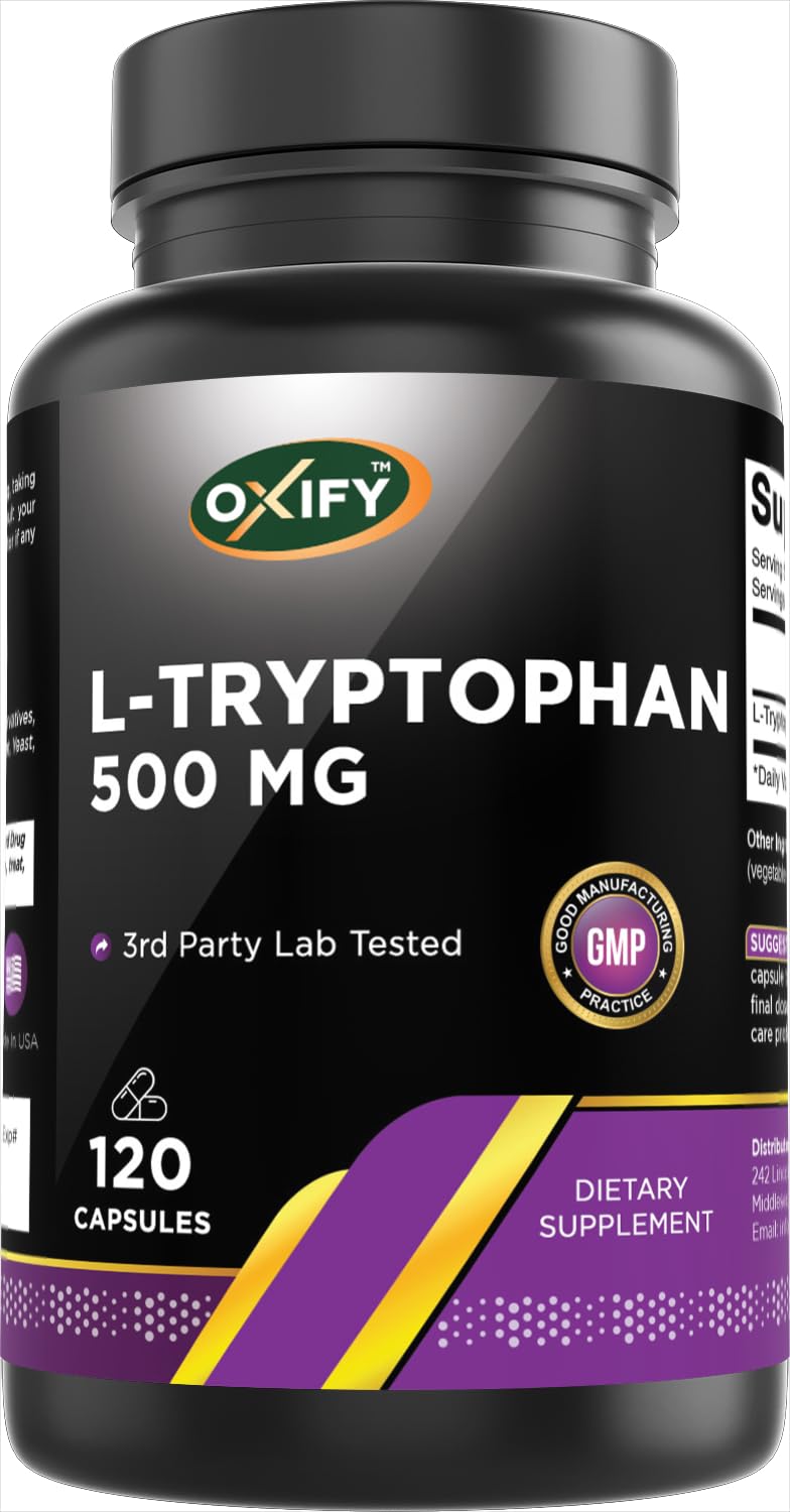 Oxify L-Tryptophan 500 mg Tablet, 120 Count