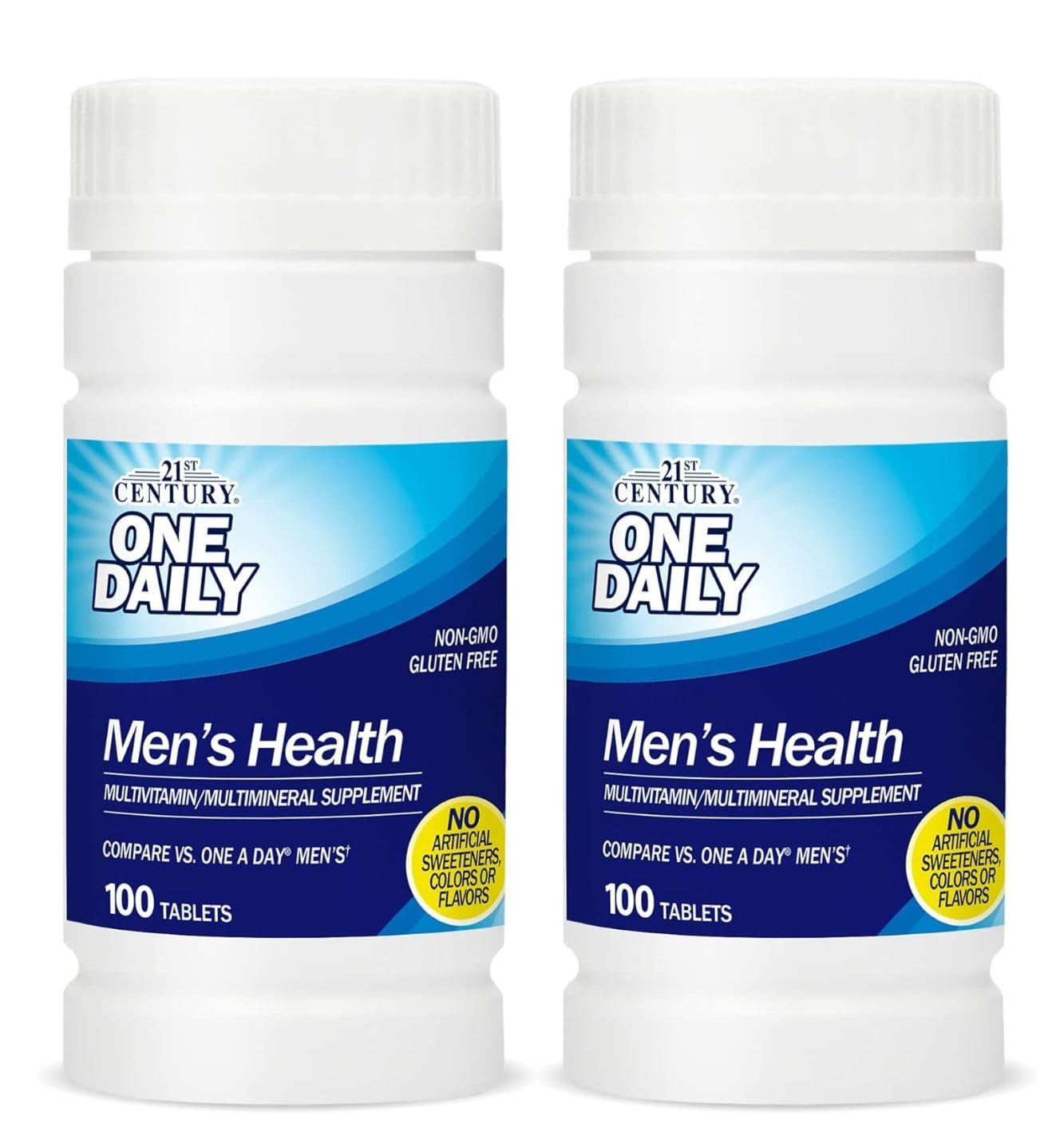 21st Century Men's Health One Daily Multivitamin Multimineral Supplement Tablets, 200 Tablets