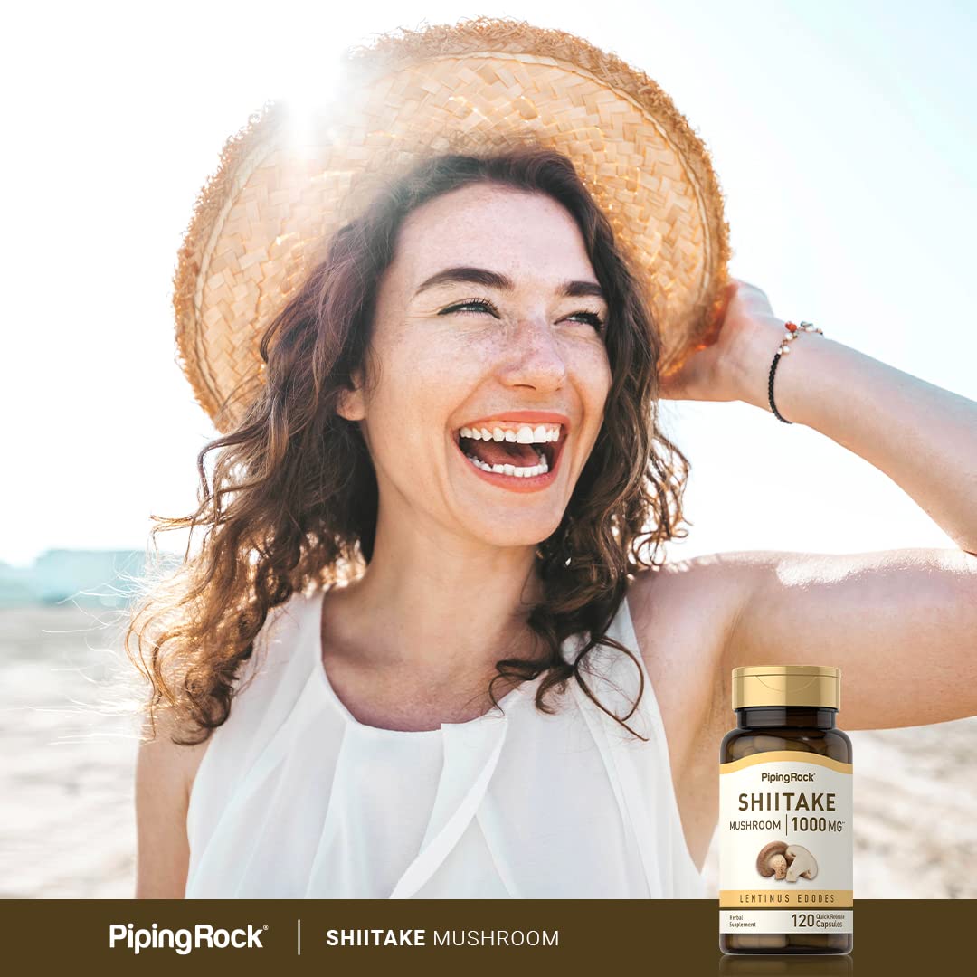 Piping Rock Shiitake Mushroom Supplement Capsule 120 Count