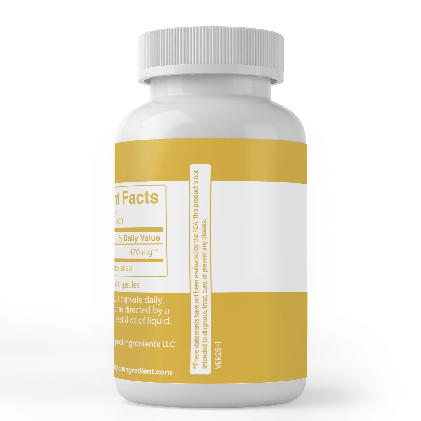 Pure Original Ingredients Dandelion Root Capsules 100 Count