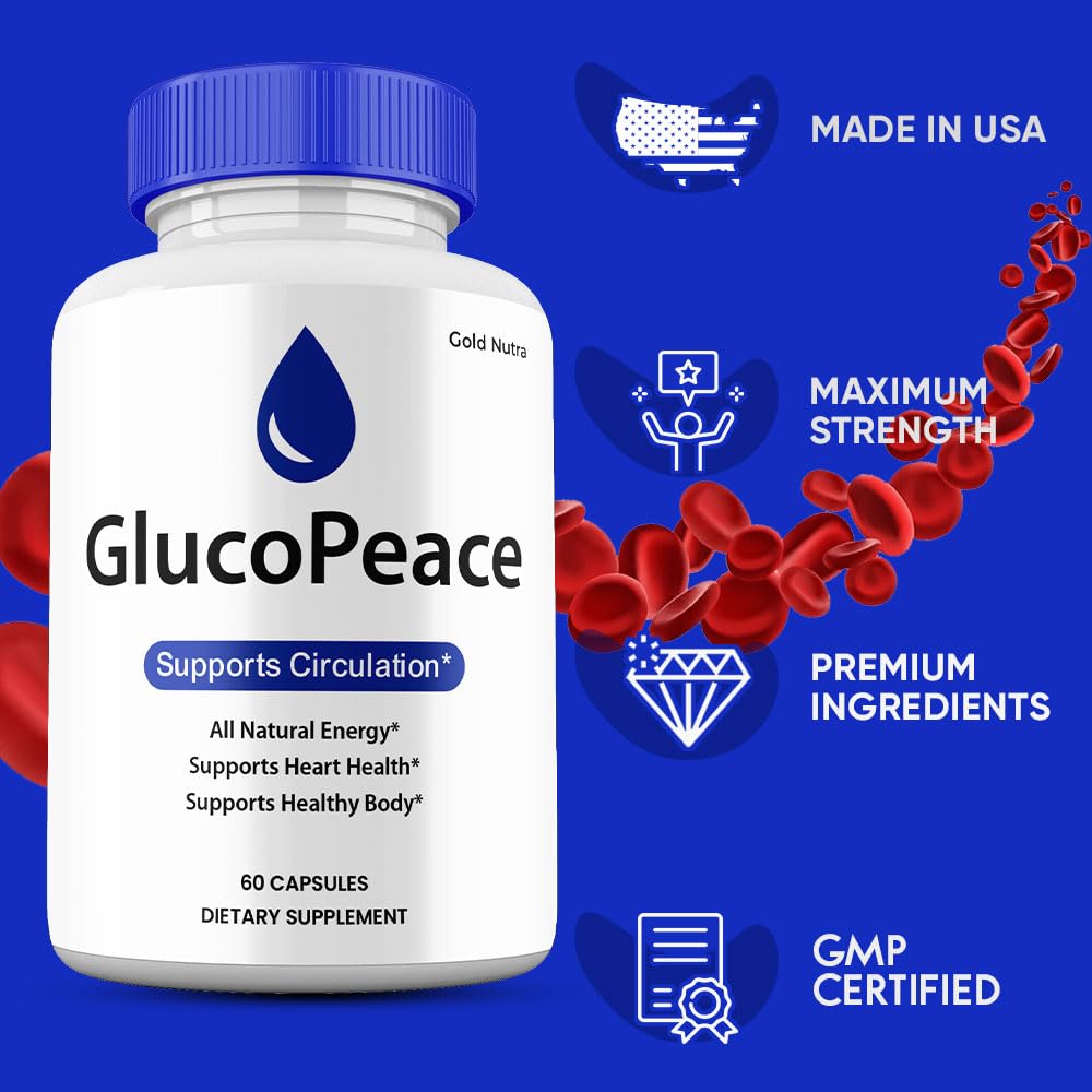 Gold Nutra GlucoPeace Capsules, 2 Count