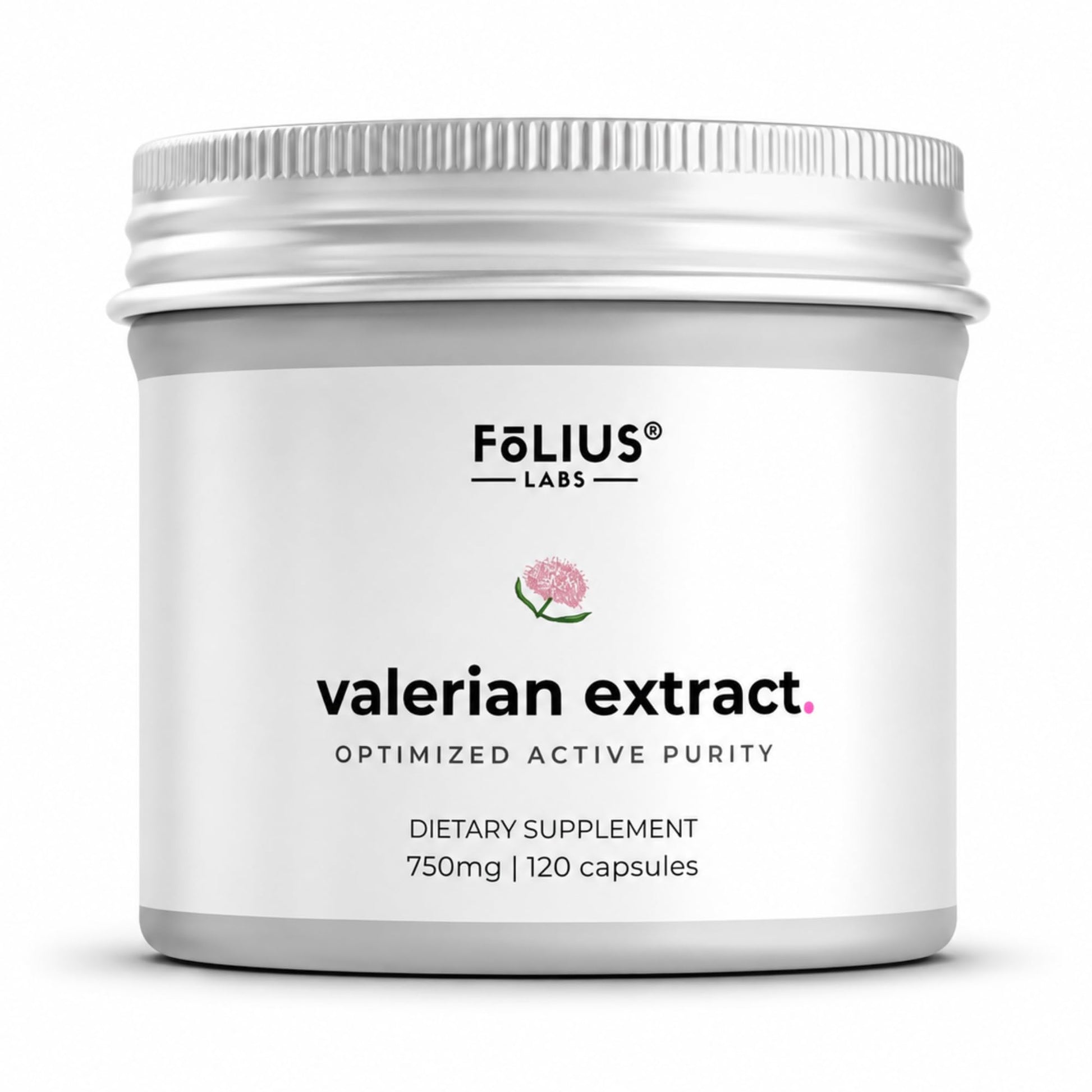 FOLIUS LABS Valerian Root 4:1 Extract Capsules 750mg, 120 Capsules
