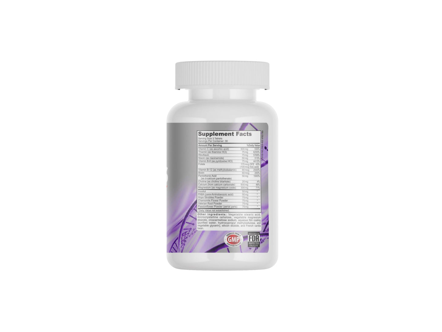 QUALITY ONE Chamomile and Passionflower Supplements, Choline Vitamins - Supports Mood & Focus - Non-GMO, Vegetarian Friendly, Gluten Free - 90 Tablets