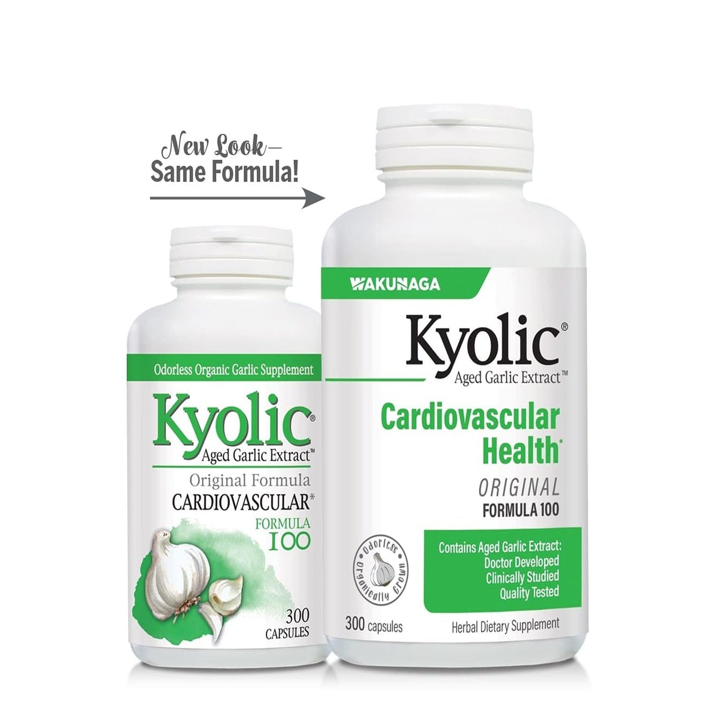 Kyolic Aged Garlic Extract Formula 100 Capsules, 300 Count