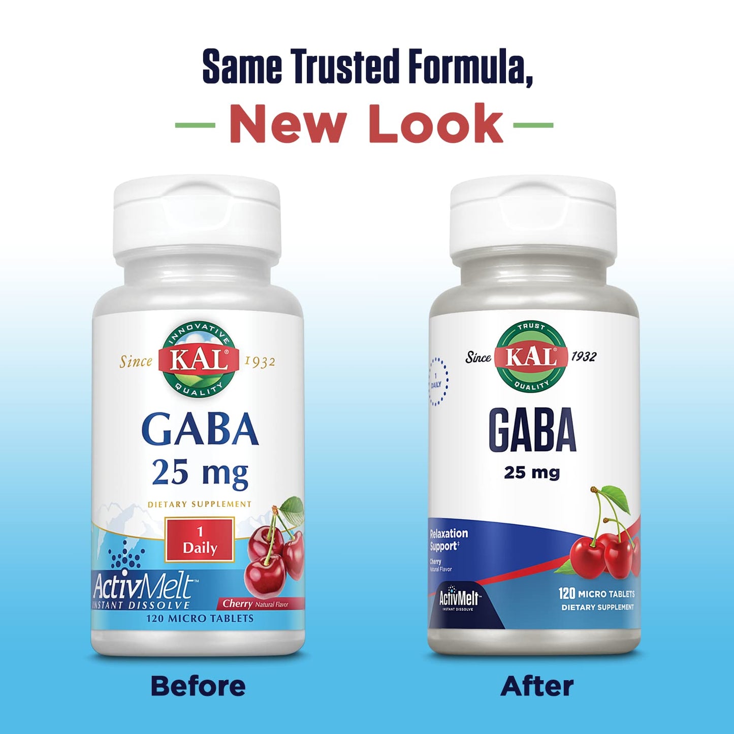 KAL GABA Supplement Tablet, 120 Count
