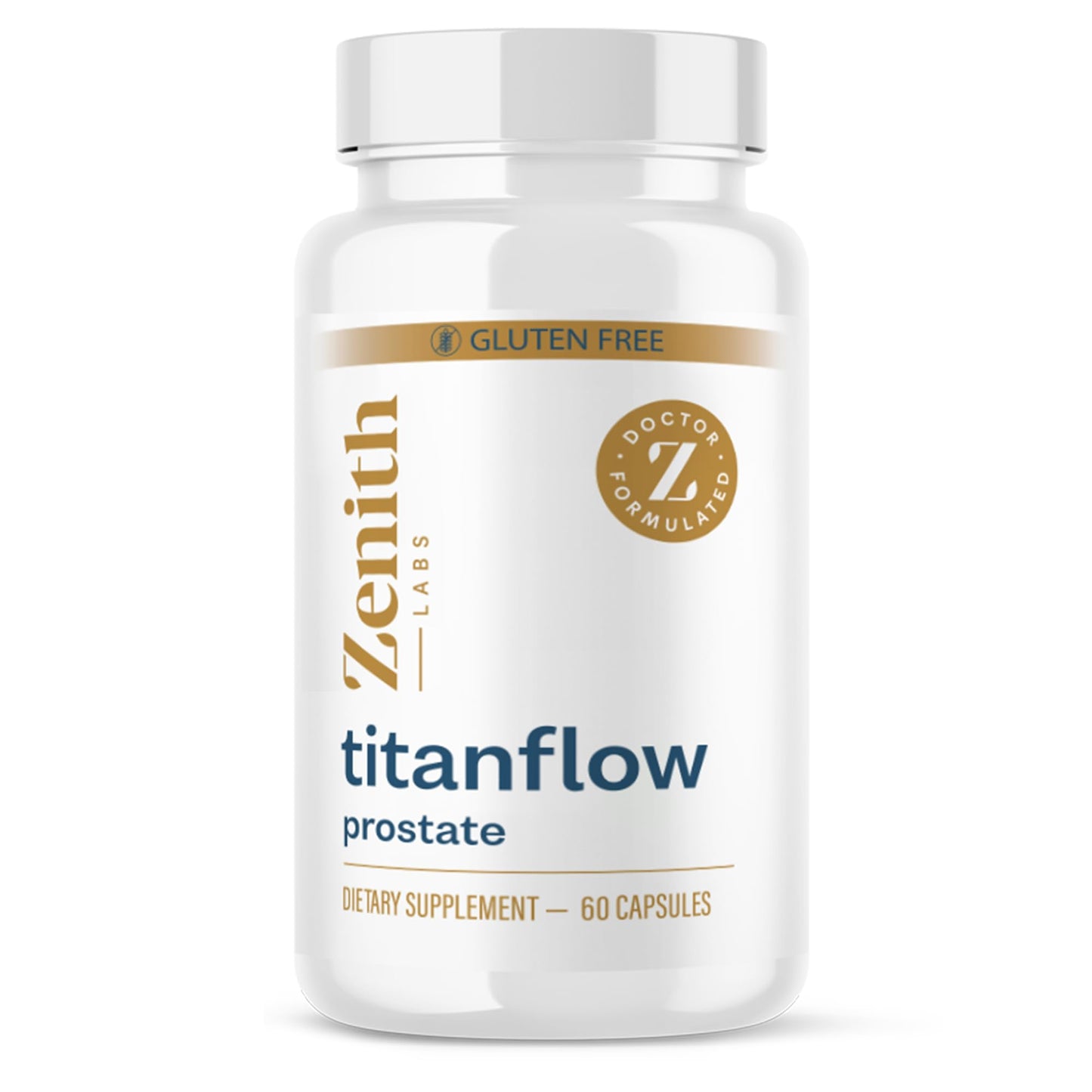 Zenith Labs TitanFlow Prostate Support Capsules with Pumpkin Seed Oil, 60 Capsules