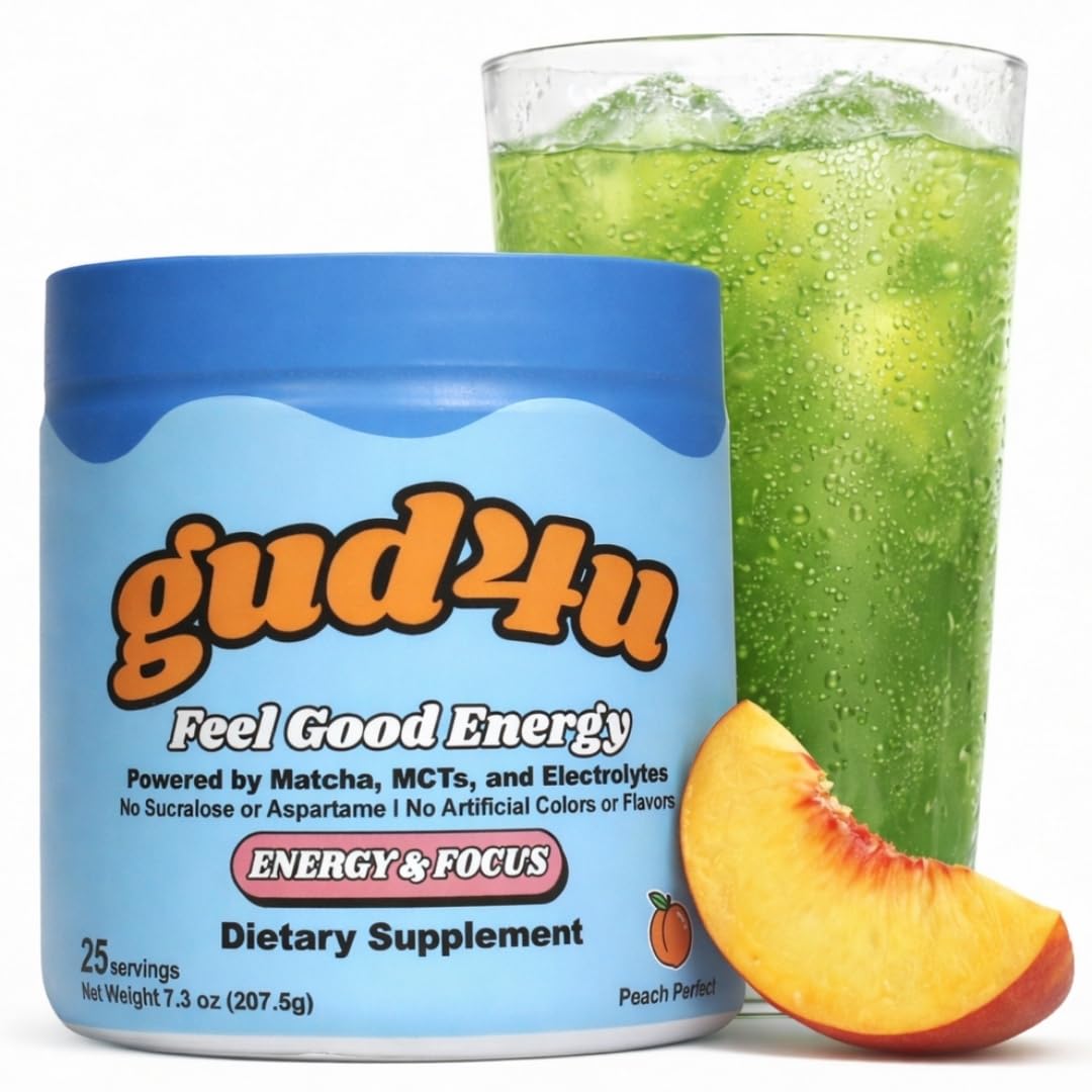 Gud4u Natural Energy Supplement Powder 7.3 oz
