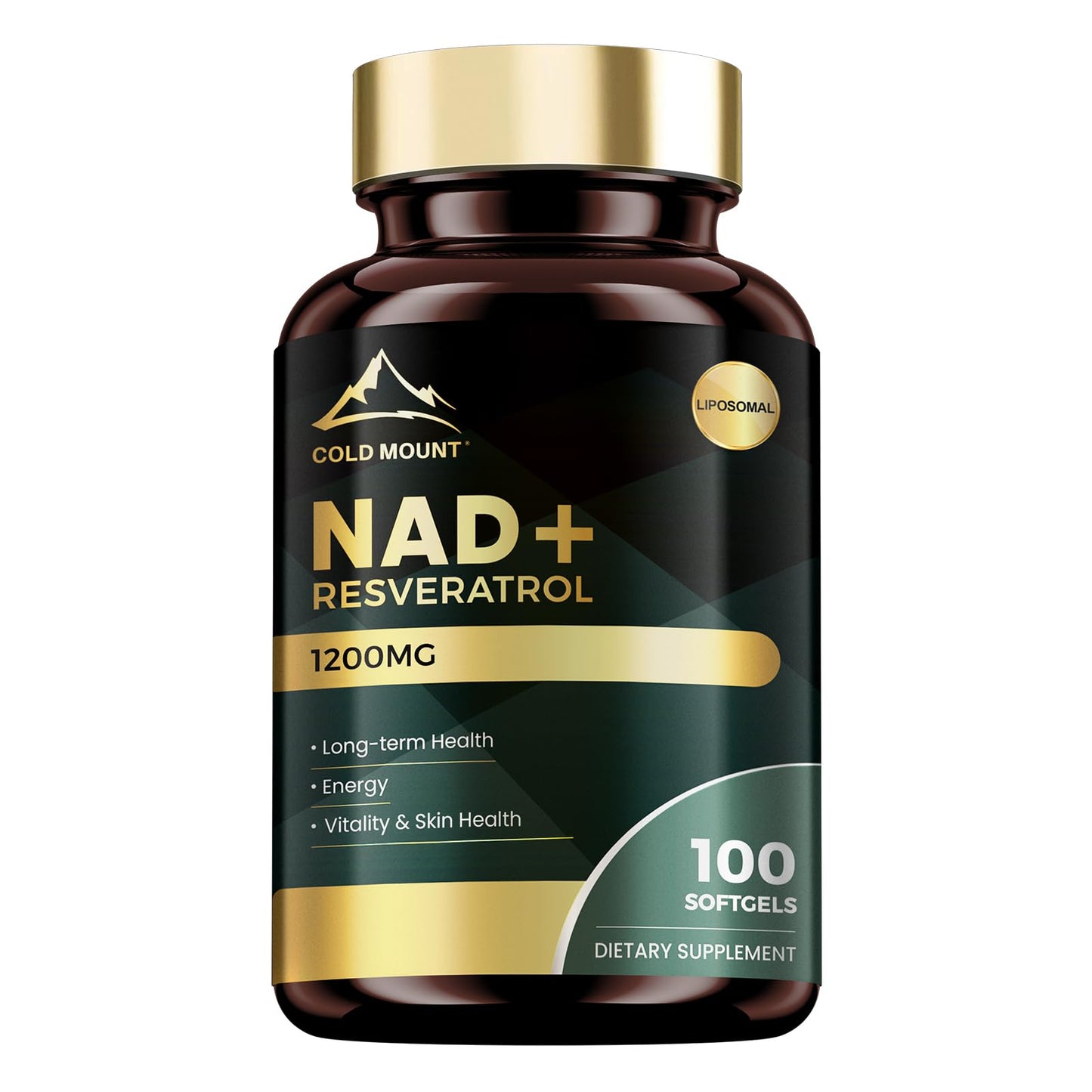MEGNETA NAD+ Supplement with Trans Resveratrol 100 Capsules
