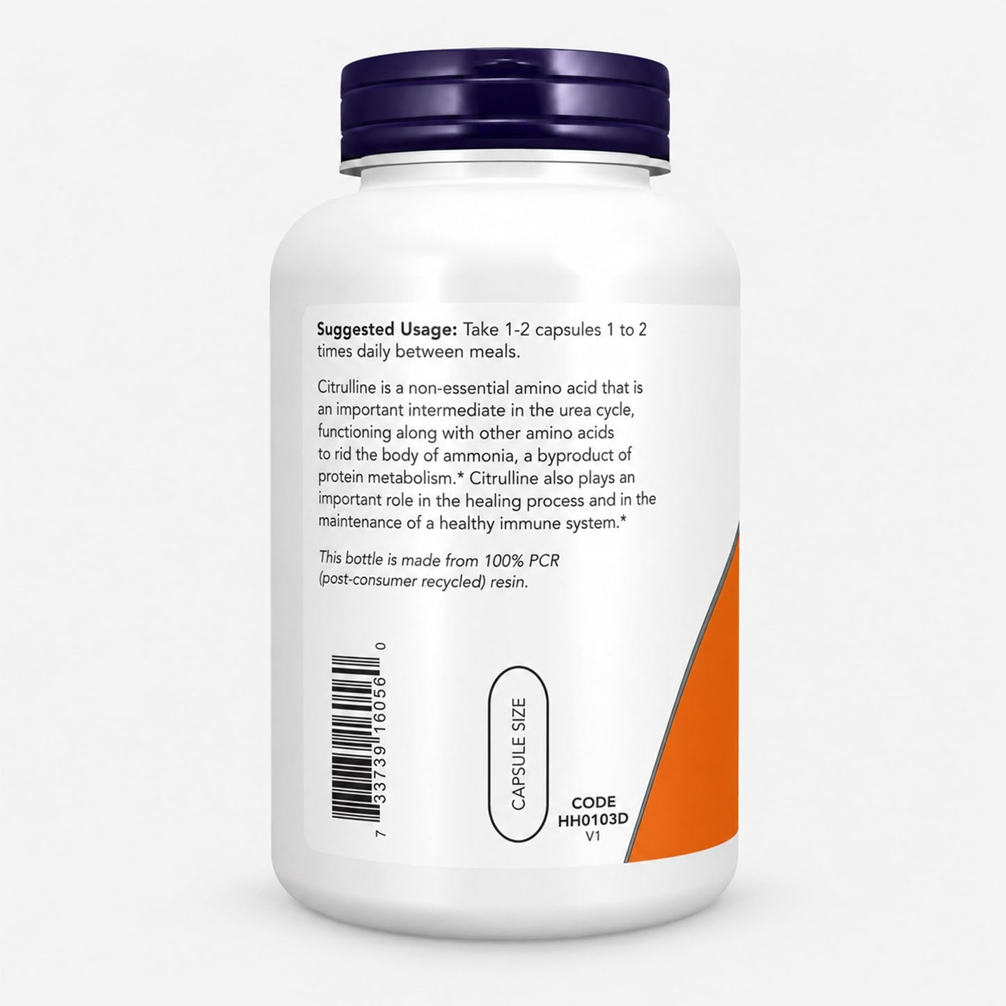 NOW Foods L-Citrulline 750 mg Capsules, 240 Veg Capsules