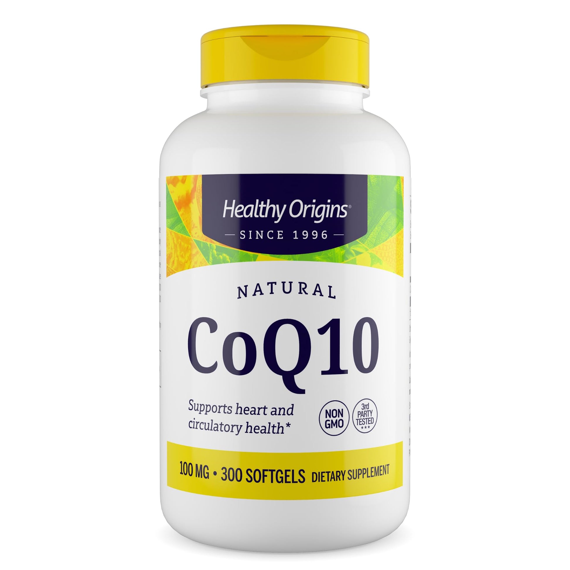 Healthy Origins CoQ10 100 mg, Trans-Isomer Ubiquinone, 300 Softgels