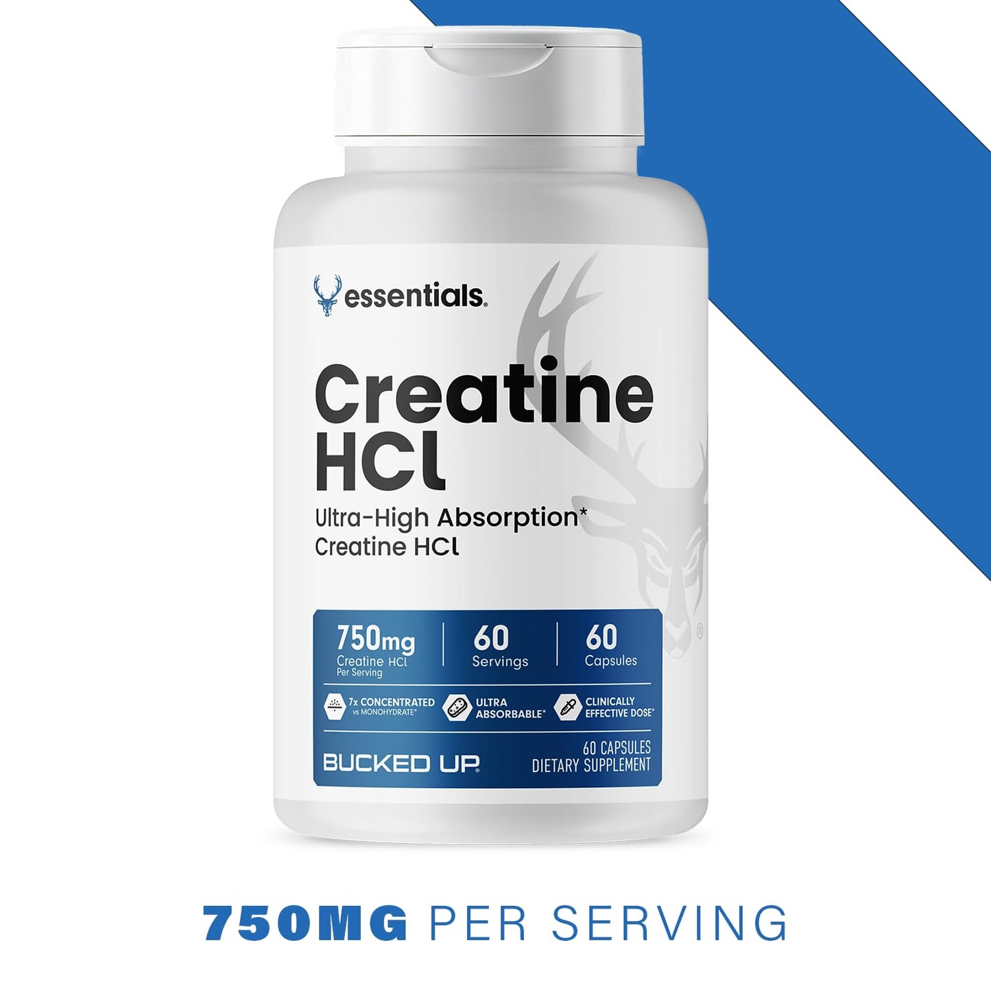 Bucked Up Creatine HCl Capsules 60 Count
