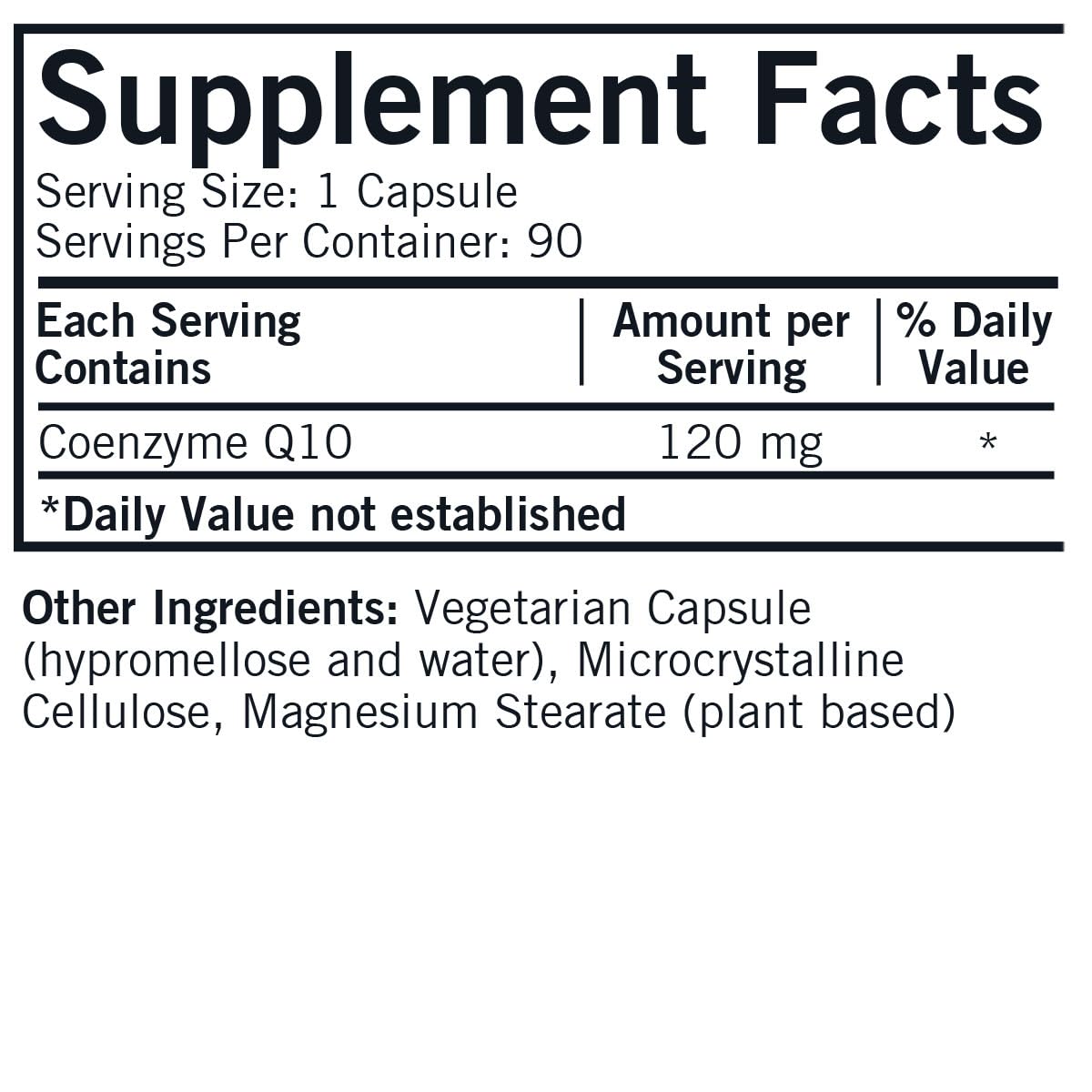 Kirkman Coenzyme Q10 120 mg Capsules, 90 Count