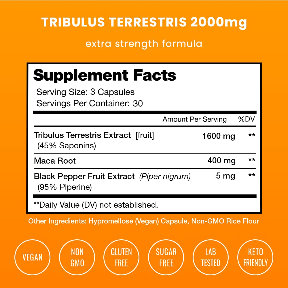 NutraChamps Tribulus Terrestris for Men, 90 Capsules