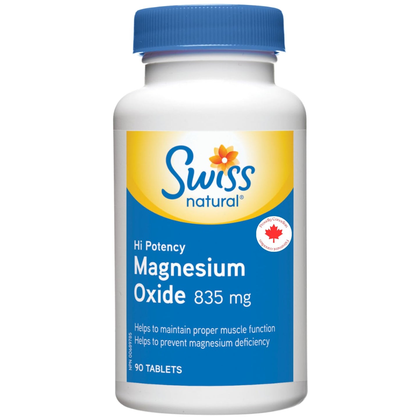 Swiss Natural Magnesium Oxide Hi Pot 835mg Tablet 90 Tablets
