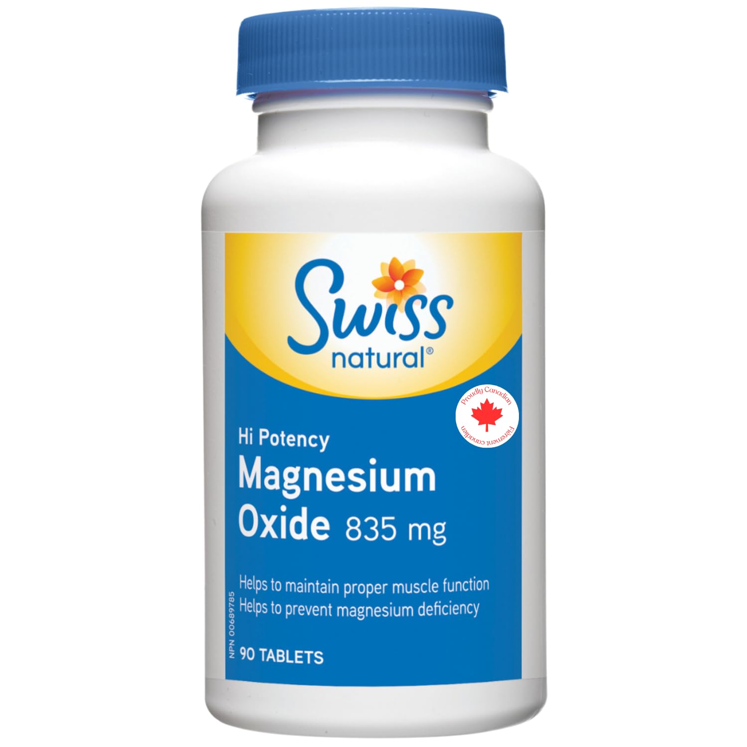 Swiss Natural Magnesium Oxide Hi Pot 835mg Tablet 90 Tablets