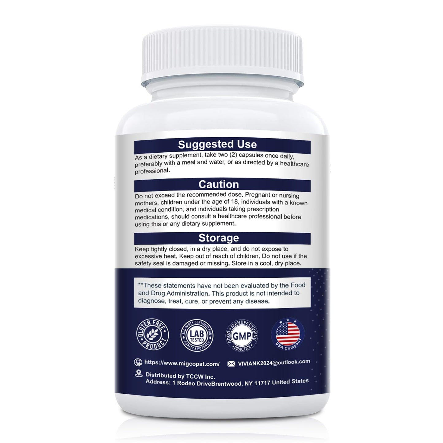 Migcopat Pre Post Probiotics Supplement Capsules 120