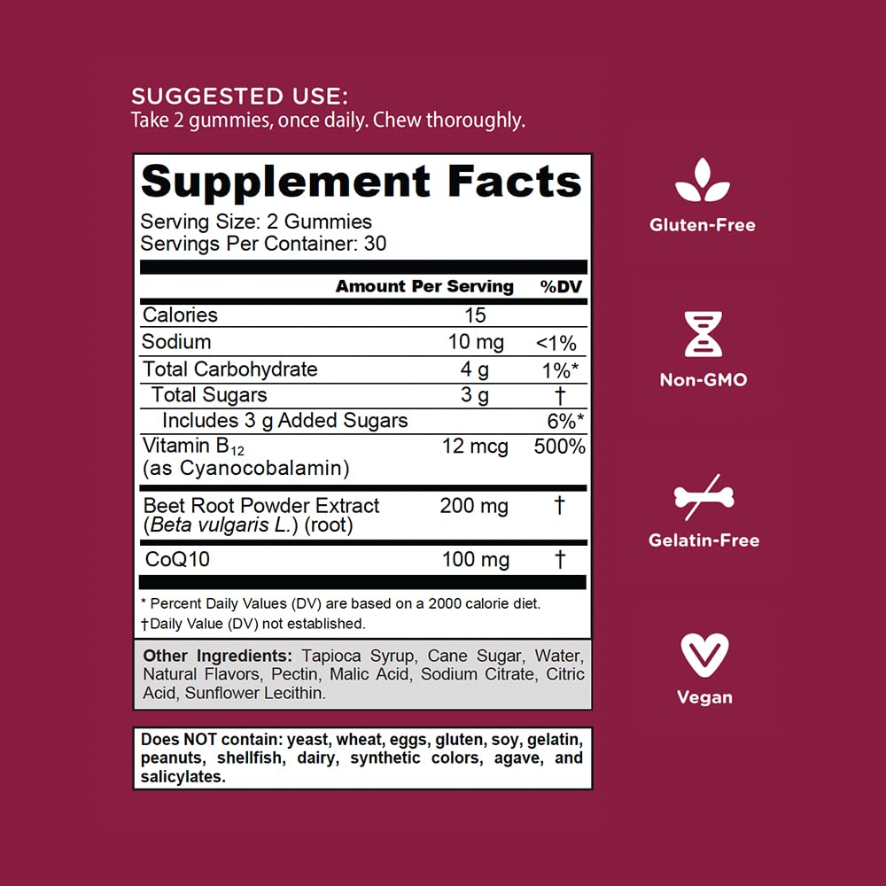 Goli Beets Cardio 180 Gummies