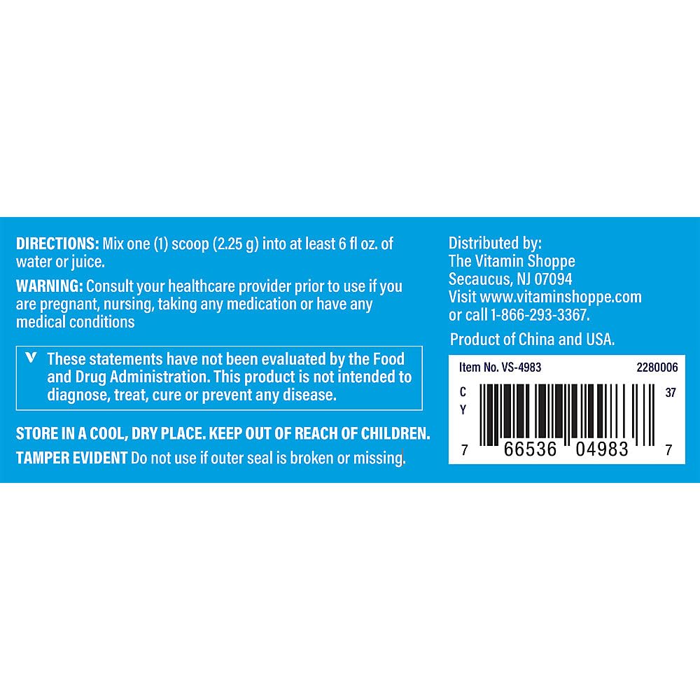 The Vitamin Shoppe Magnesium Glycinate Powder 91 Servings