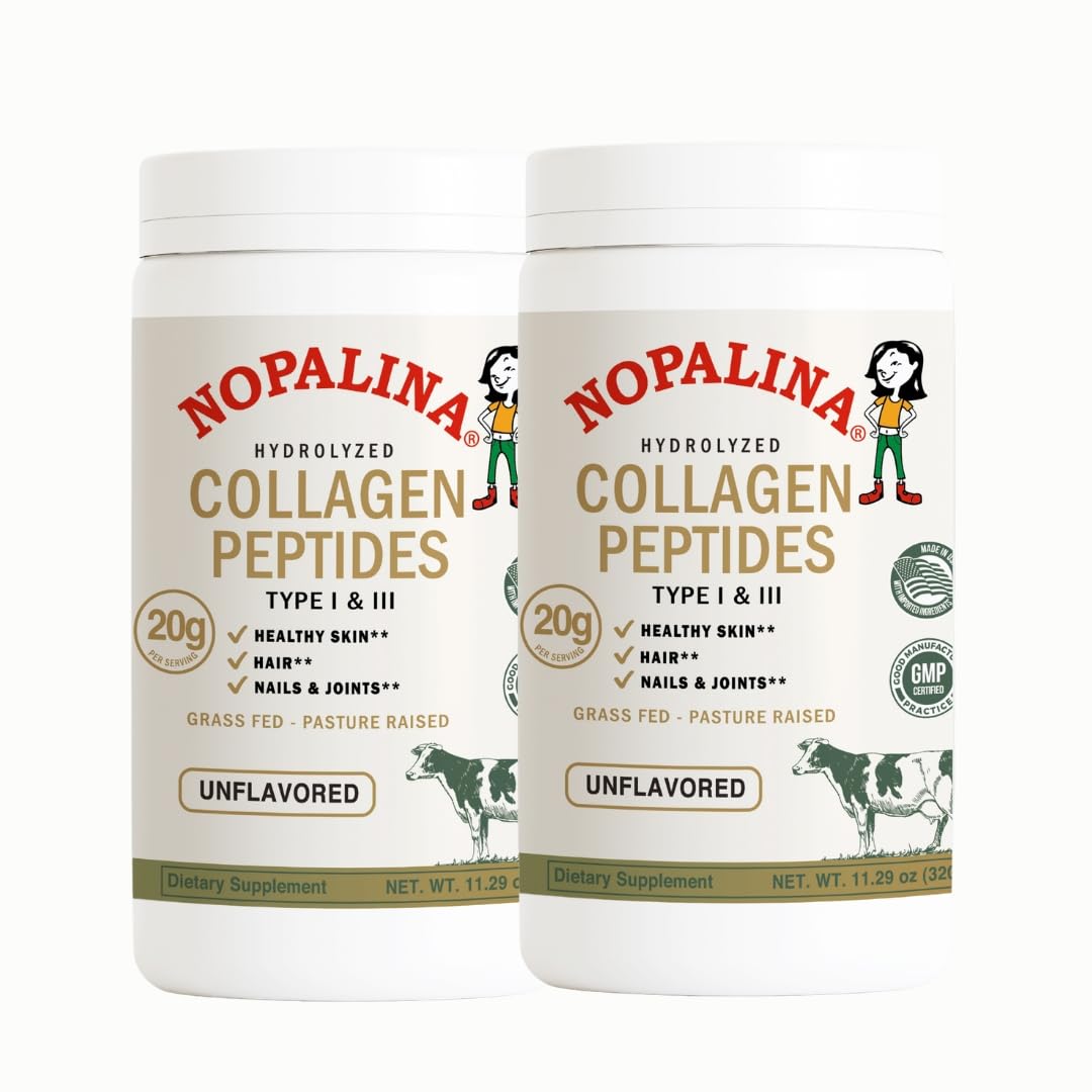 Nopalina Hydrolyzed Collagen Peptides (Type I & III) Powder, 11.29 oz