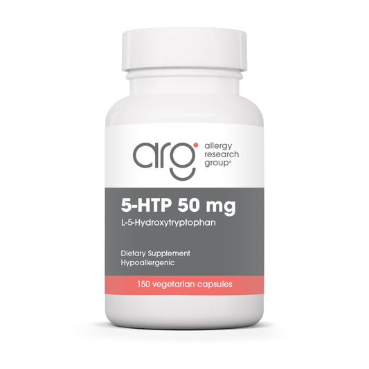 Allergy Research Group 5-HTP 50-50 mg 5-Hydroxytryptophan - Mindset, Sleep & Appetite Regulation Support - Griffonia Simplicifolia Extract - Vegetarian Capsules - 150 Capsules
