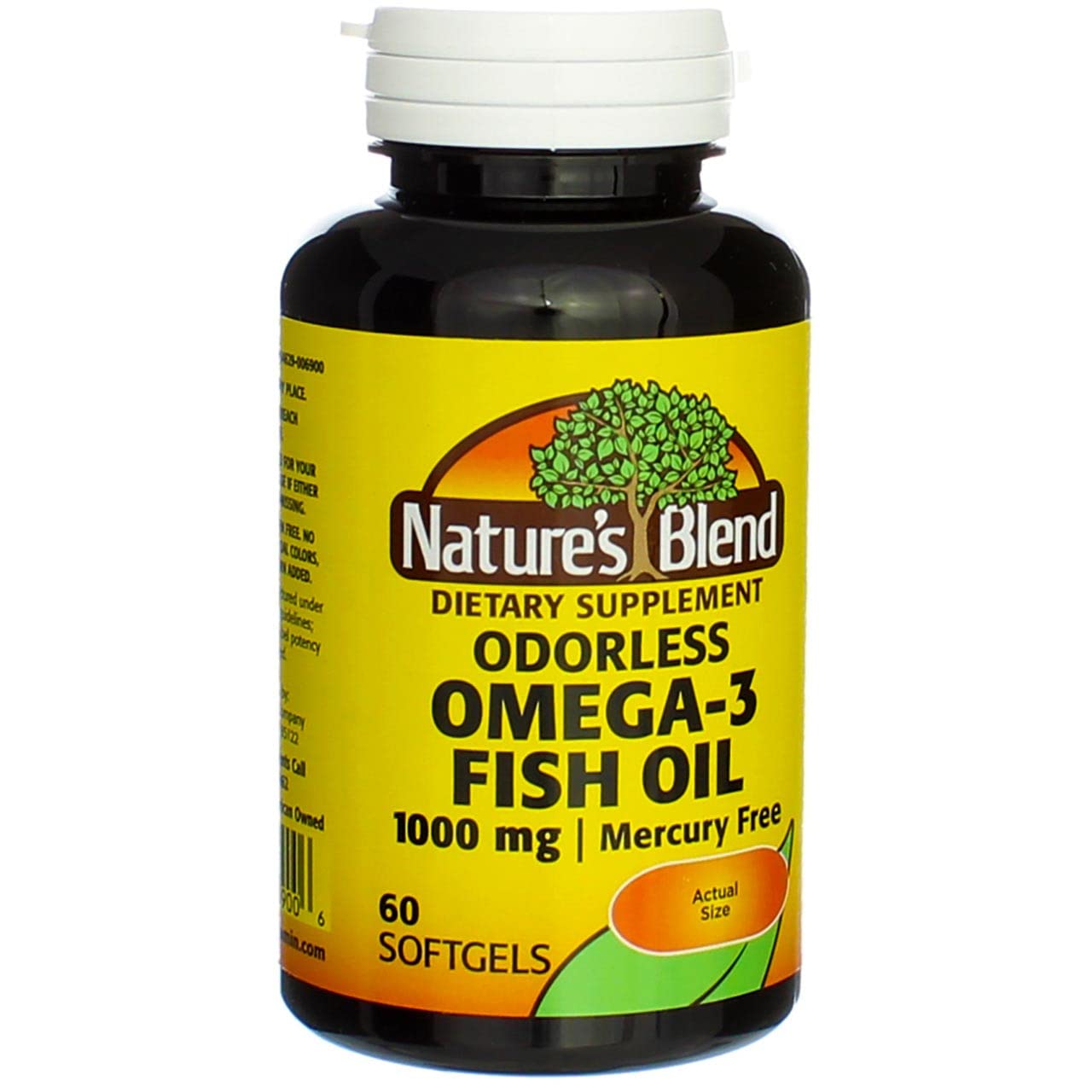 Nature's Blend Omega-3 Fish Oil Odorless Softgel 60 Softgels