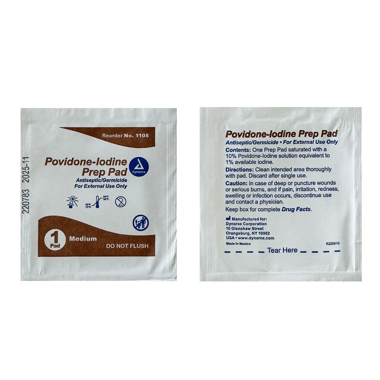 Rescue Essentials Iodine Prep Pads Powder 10 Count
