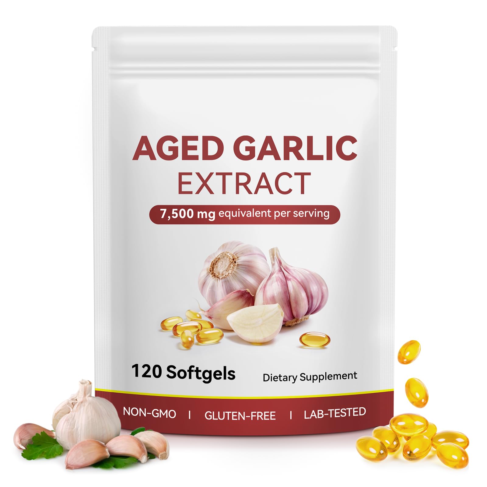 vopxccvy Fermented Odorless Garlic Softgels 120 Count