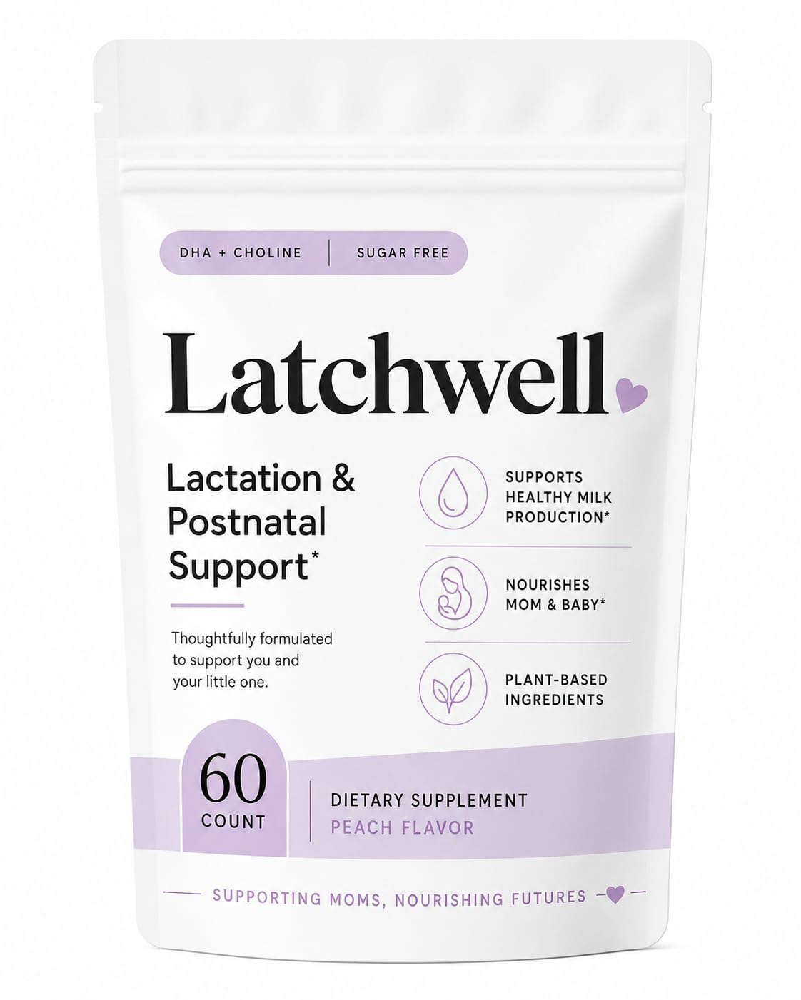 TINDEDLY Latchwell Lactation & Postnatal Support Gummies 60 Count
