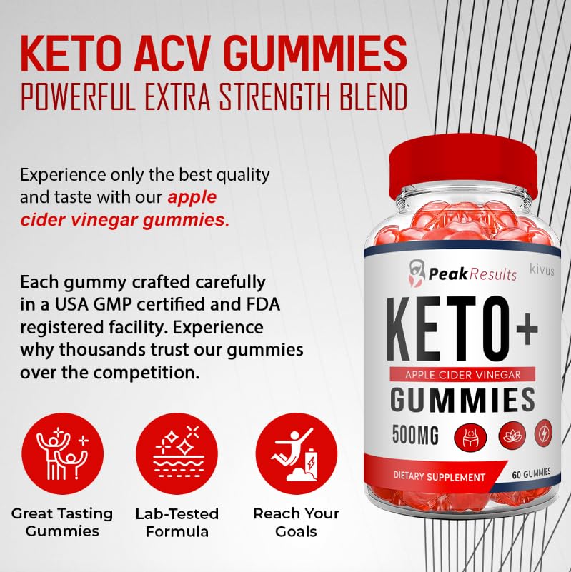 Kivus PeakResults Keto + ACV Gummies 60