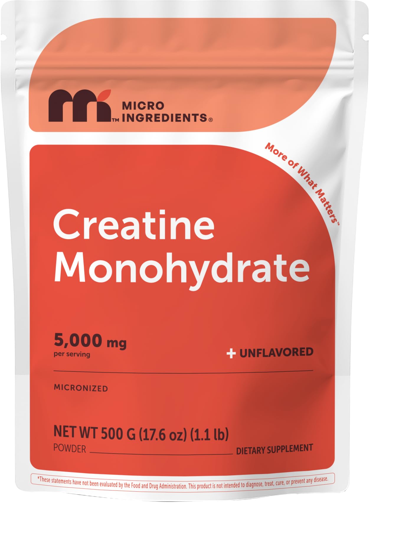 Micro Ingredients Creatine Monohydrate Powder 17.6 oz