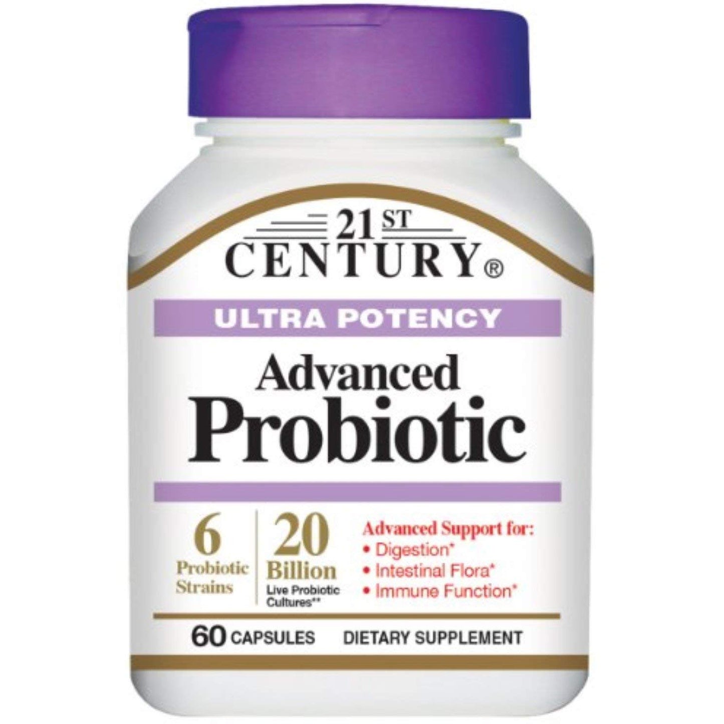 21st Century Ultra Potency Advanced Probiotic Capsules 60 Capsules