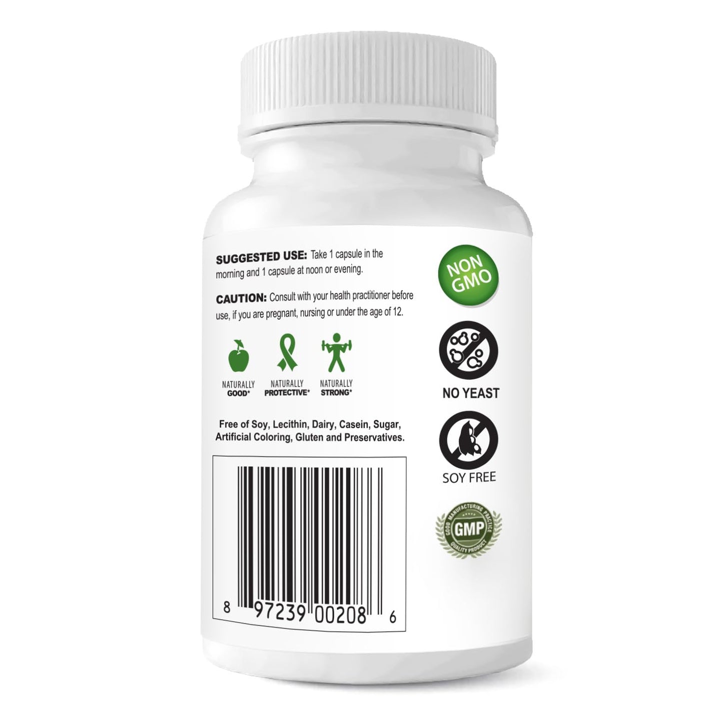 The Delgado Protocol for Health DHT Block, 60 Capsules