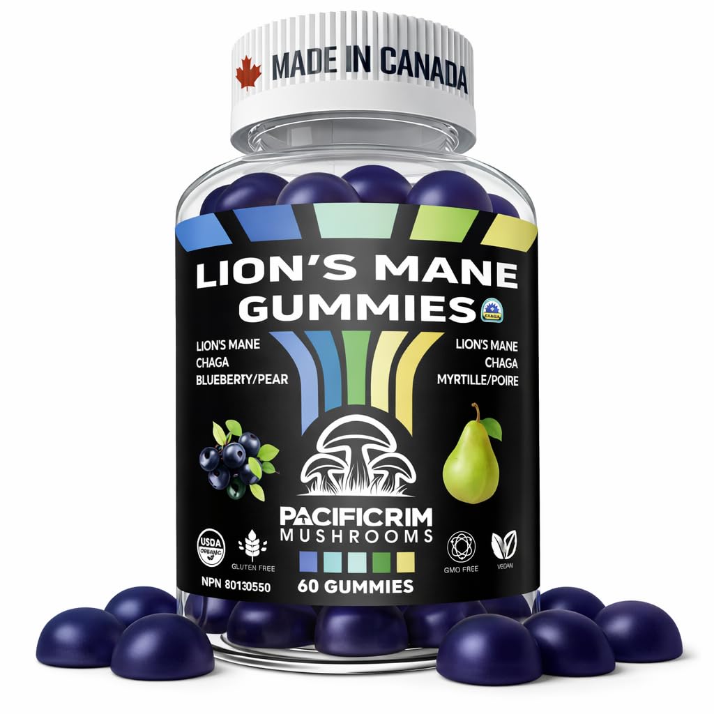 Pacific Rim Mushrooms Lion’s Mane + Chaga Performance Gummies 60 Gummies