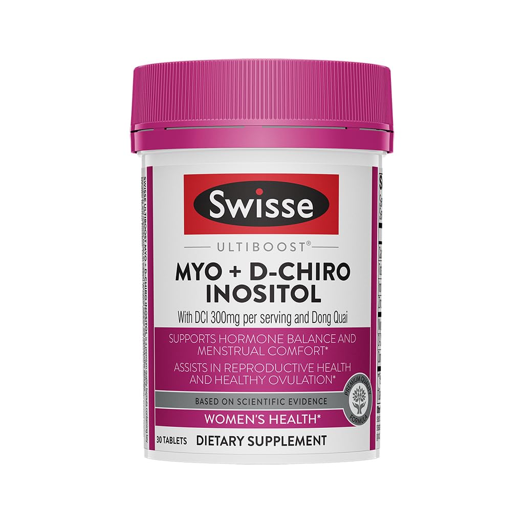 Swisse Ultiboost Myo-Inositol & D-Chiro Inositol Supplement, 30 Tablets