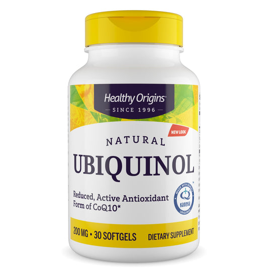 Healthy Origins Ubiquinol (Active Form of CoQ10), 200 mg Softgels, 30 Count