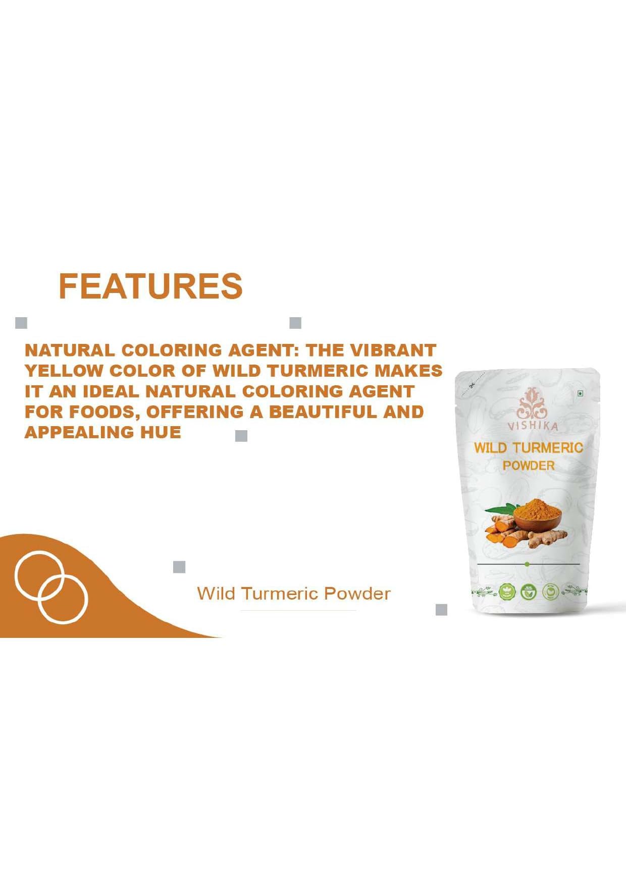 VISHIKA Organic Turmeric Curcumin Powder 3.53 Ounce