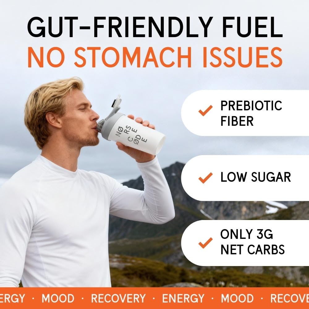 NØRSE CØDE Chocolate Barley Protein Powder, 14 Servings