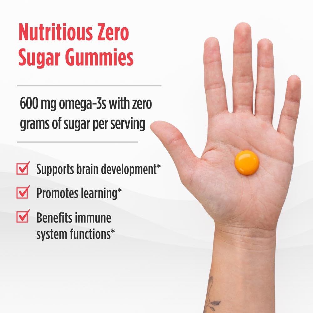 Nordic Naturals Zero Sugar Children’s DHA Gummy Chews, 45 Count