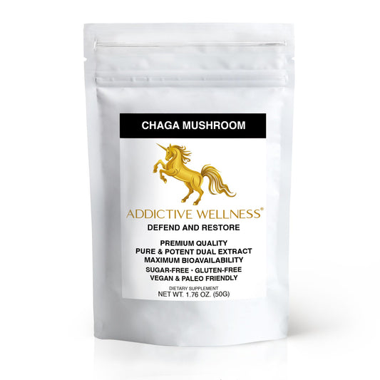 Addictive Wellness Chaga Mushroom Extract Powder 1.76 oz