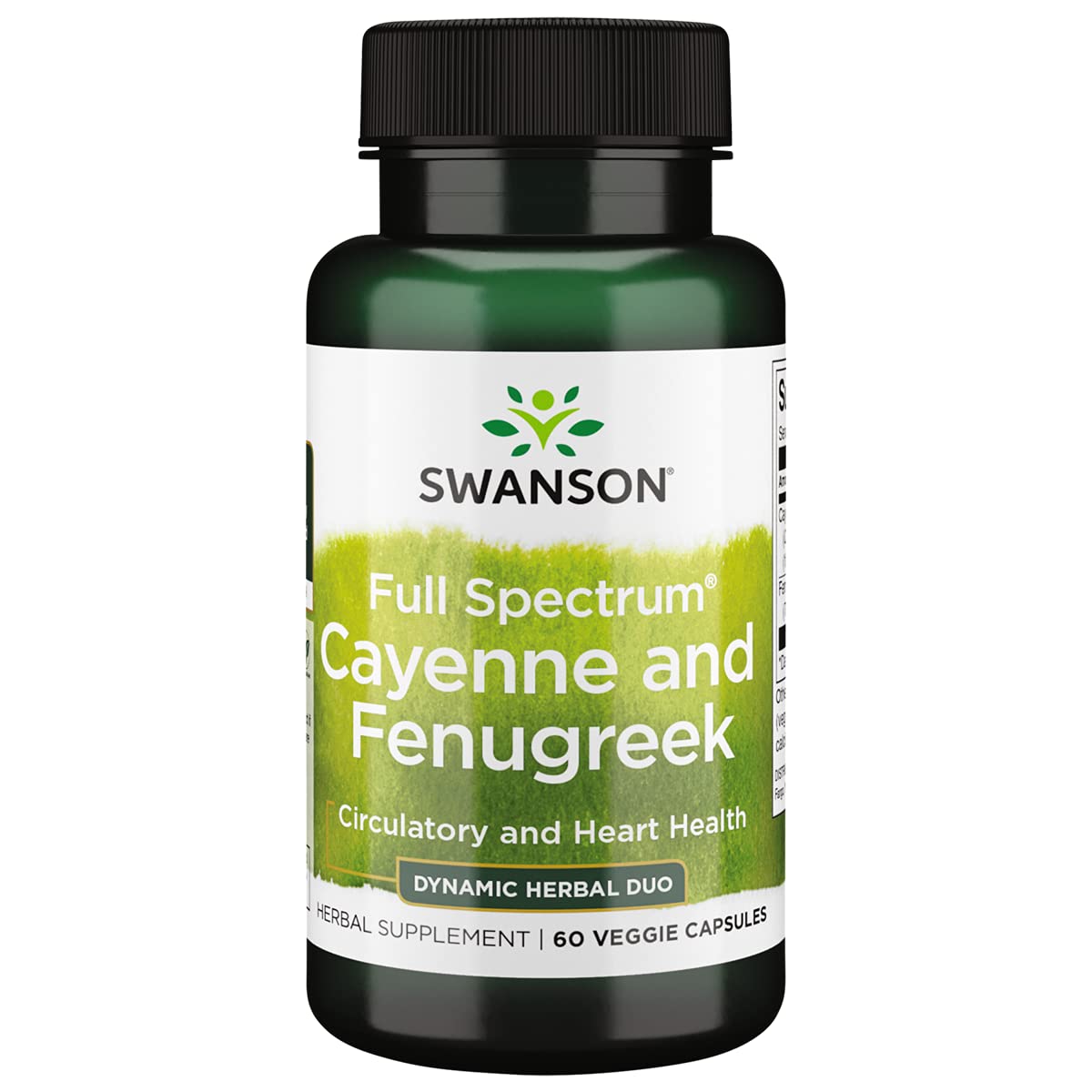 Swanson Cayenne & Fenugreek Capsule 60 Count