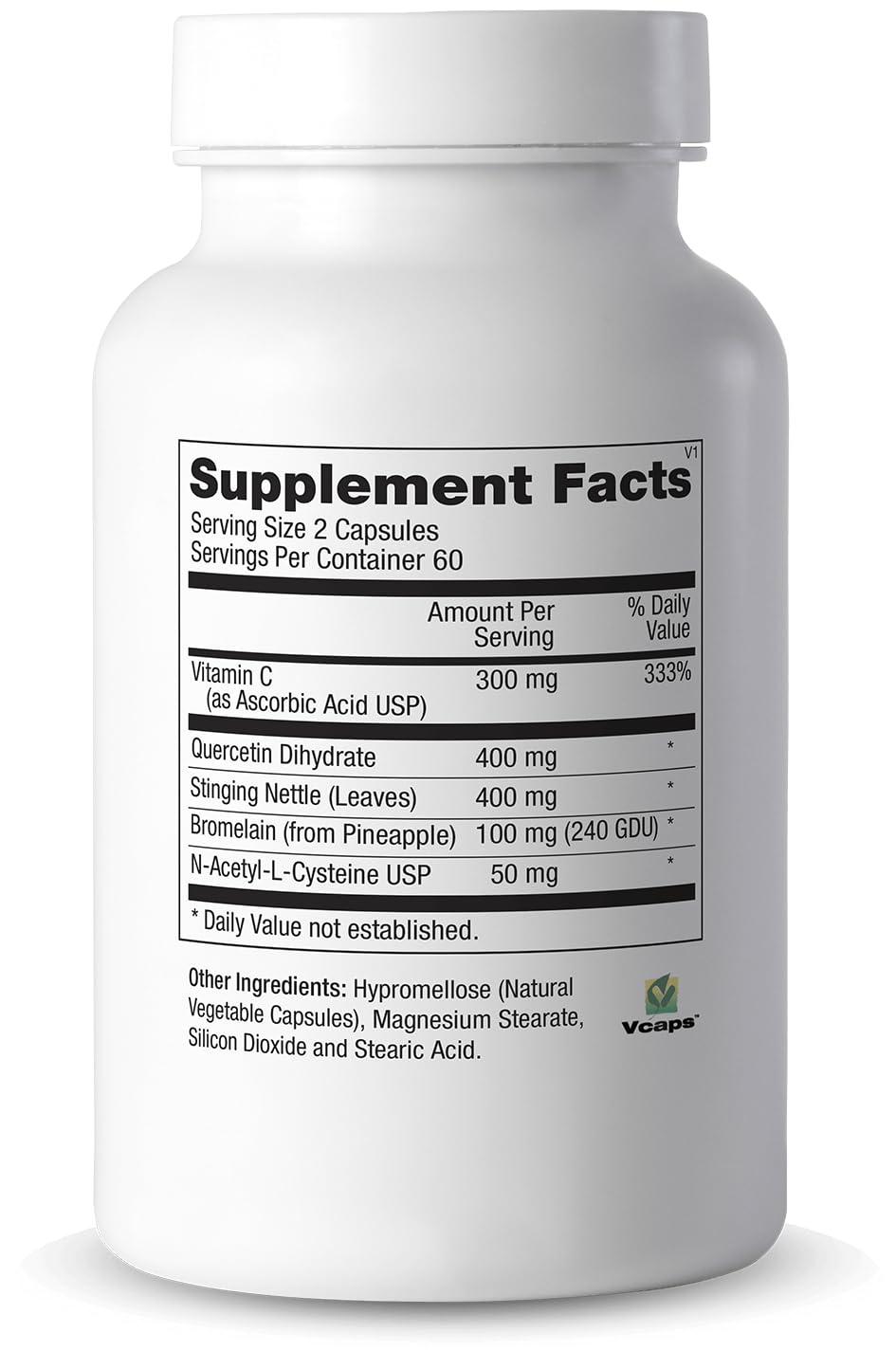 Cooper Complete Quercetin Complex, Bromelain & Vitamin C Capsules, 60 Count