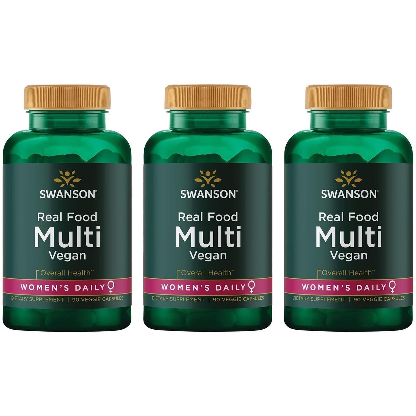 Swanson Real Food Multi Women's Multivitamin Multimineral Capsules, 270 Count