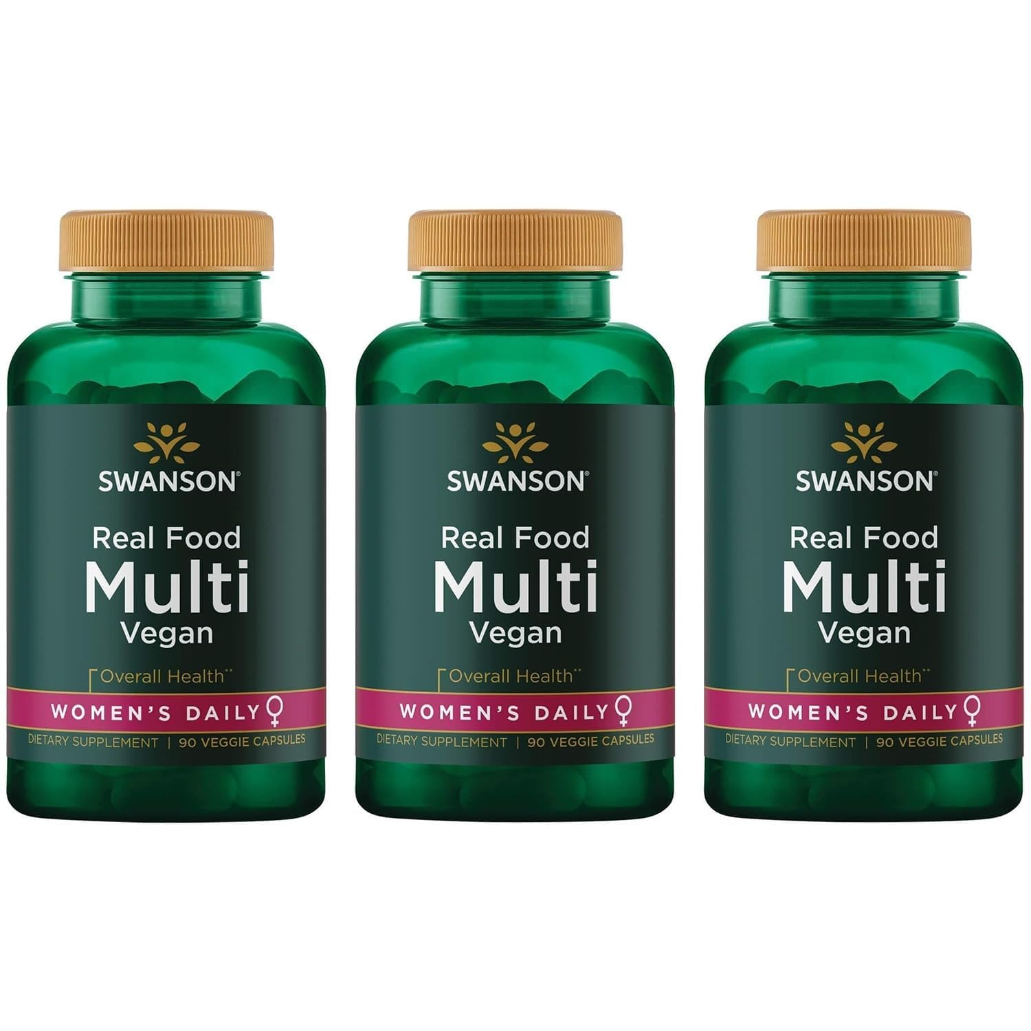 Swanson Real Food Multi Women's Multivitamin Multimineral Capsules, 270 Count