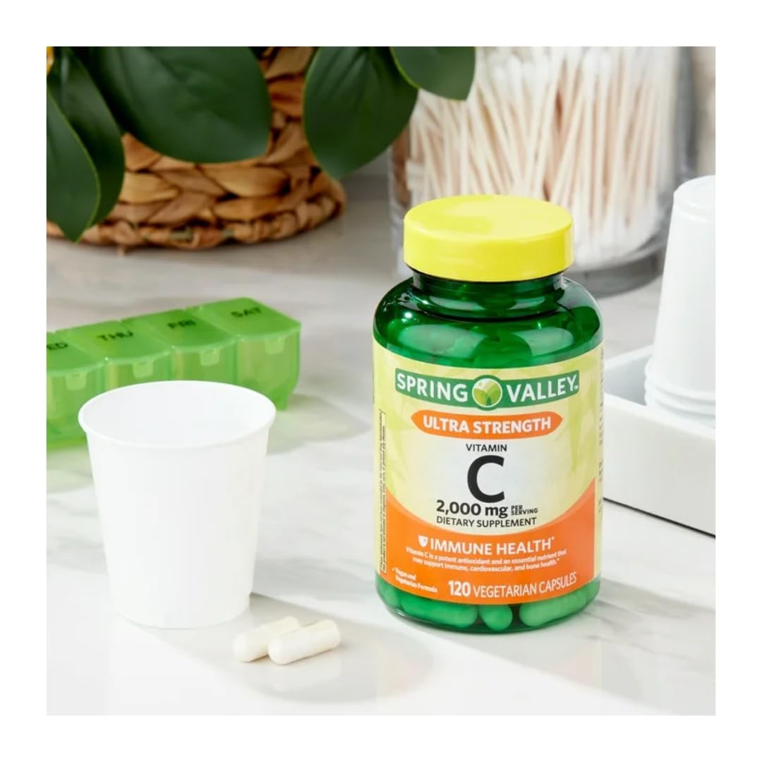 FitMania Vitamin C Capsules 2,000 mg, 120 Count